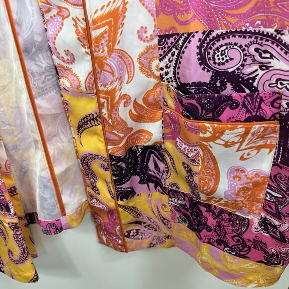 Eloquii New Patchwork Print Kimono Cardigan Robe Size 26/28 Colorful Boho Artsy - Picture 7 of 16